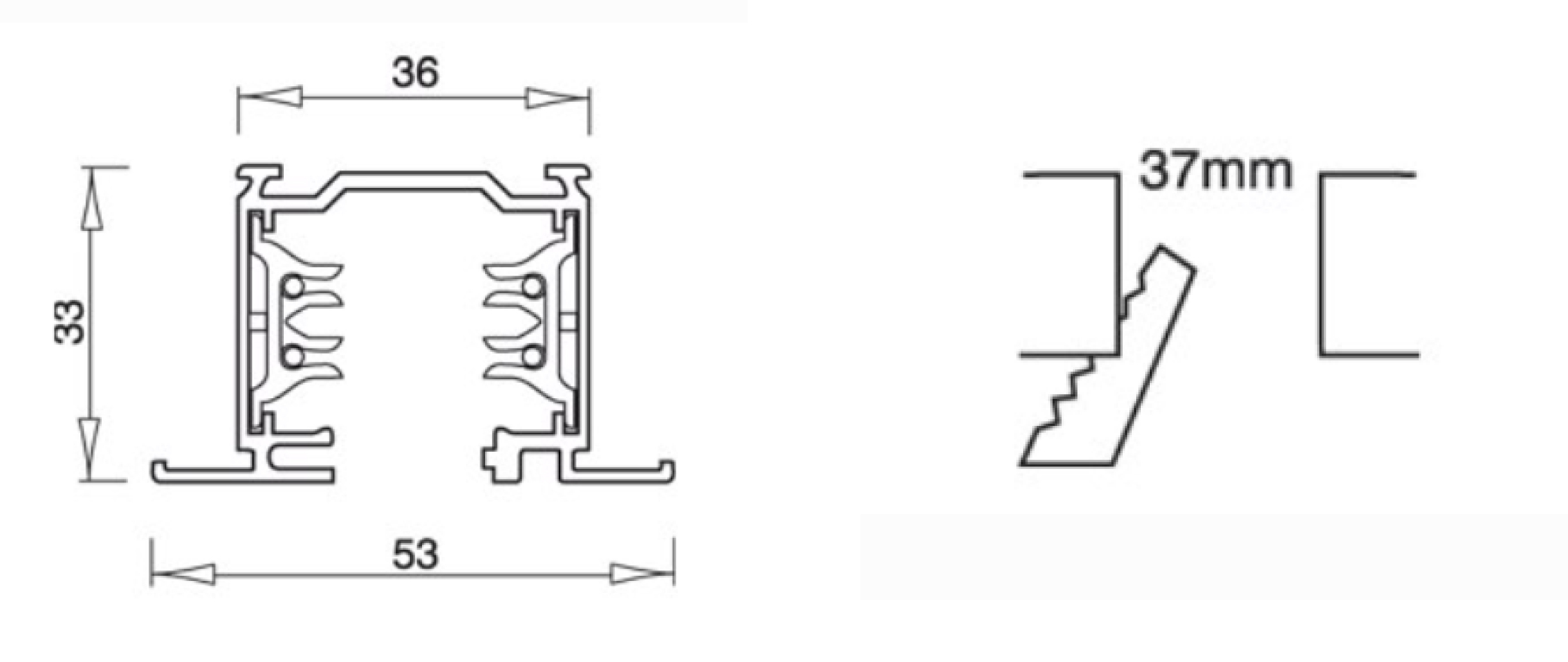 3 Circuit Recessed Lighting Track On Off 